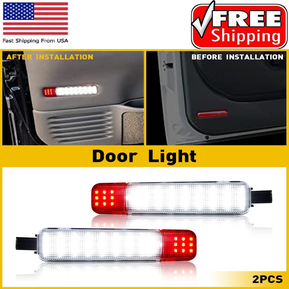 Fit Chevrolet GMC Cadillac Hummer Door Lights Car Left + Right Side Accessories