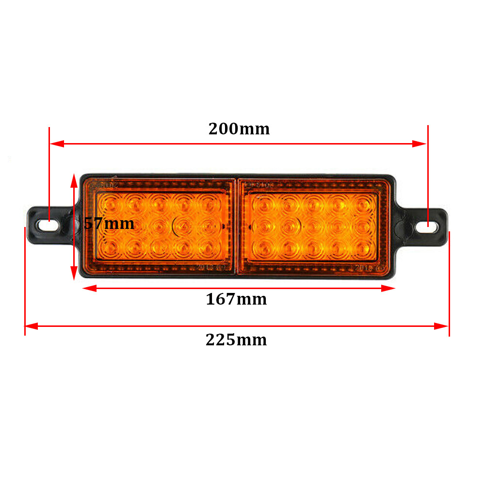 2x Amber 30 LED Front Indicator Park Lights TJM Bullbar Marker Lamp ARB Bar 12V