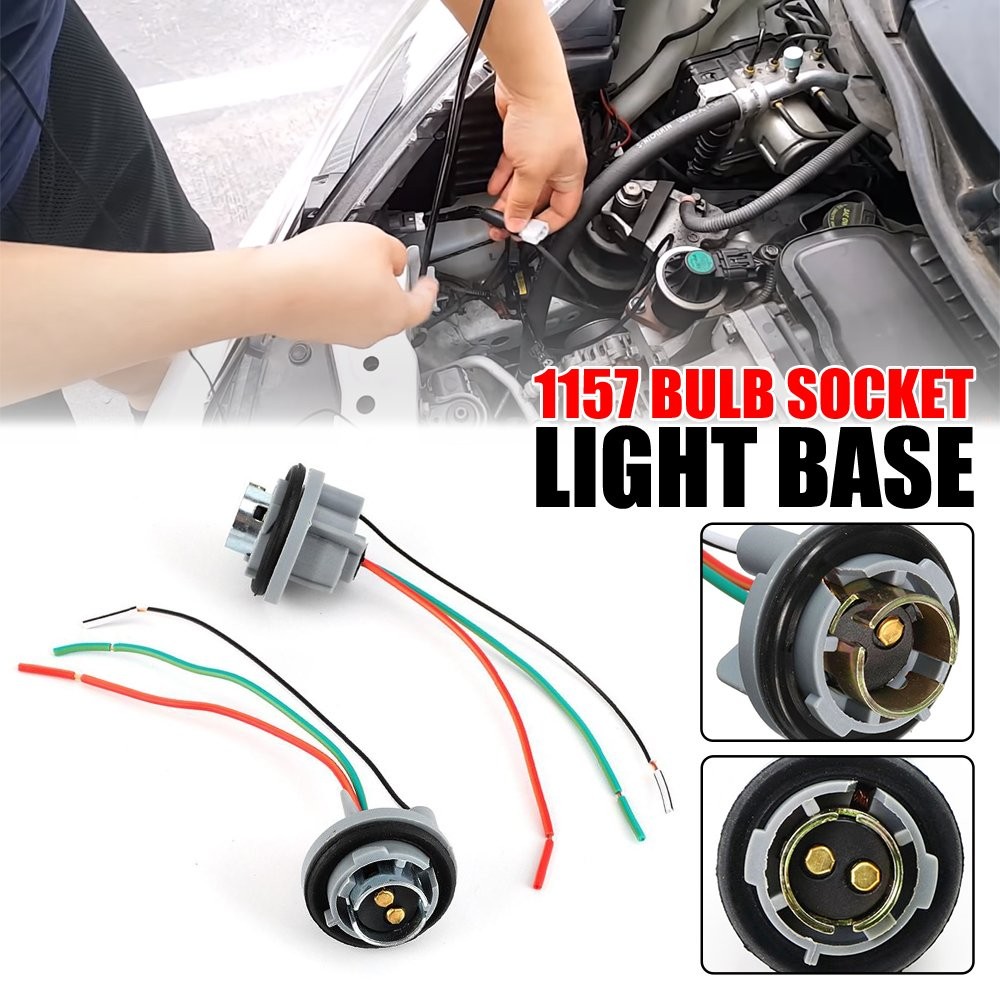 Universal Pigtail Wire Female Socket 1157 2 Harness Brake Stop Park Replacement