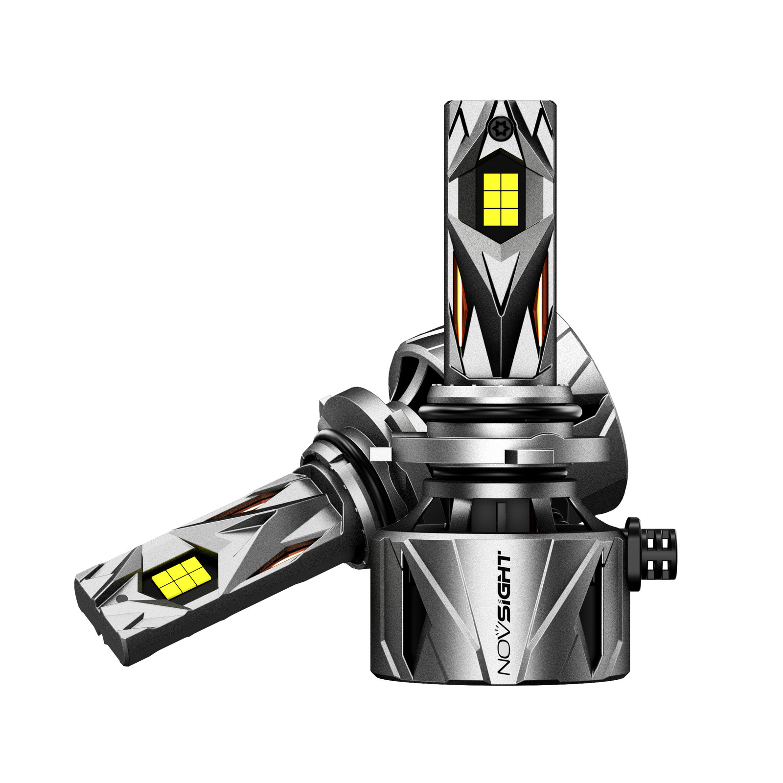 NOVSIGHT 2x 9005 HB3 LED Headlight Bulbs High/Low Beam 60000LM 6500K Bright 240W