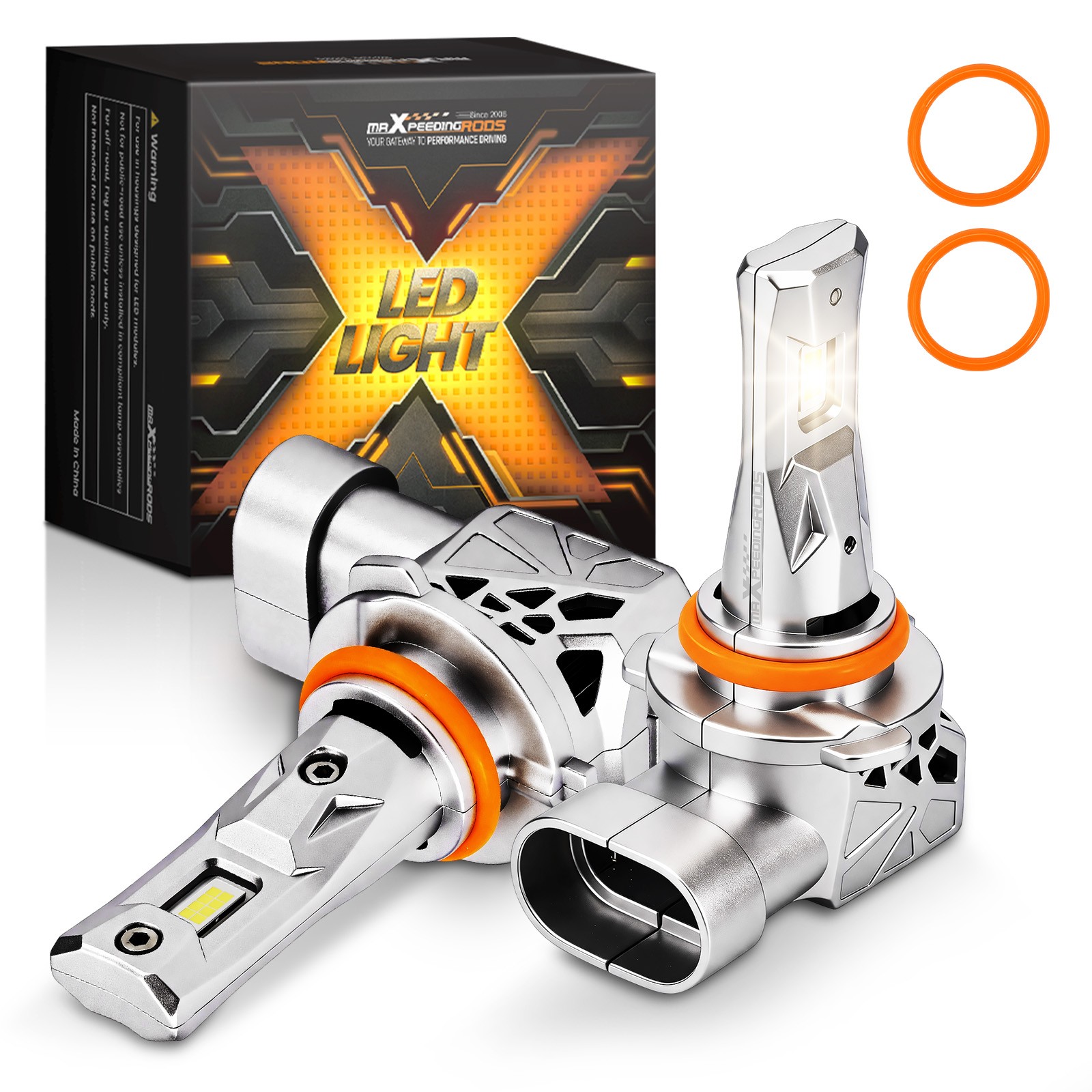 80000LM 9006 LED Headlight Bulb Low Beam Kit White Bright 6500K 35W 2pcs