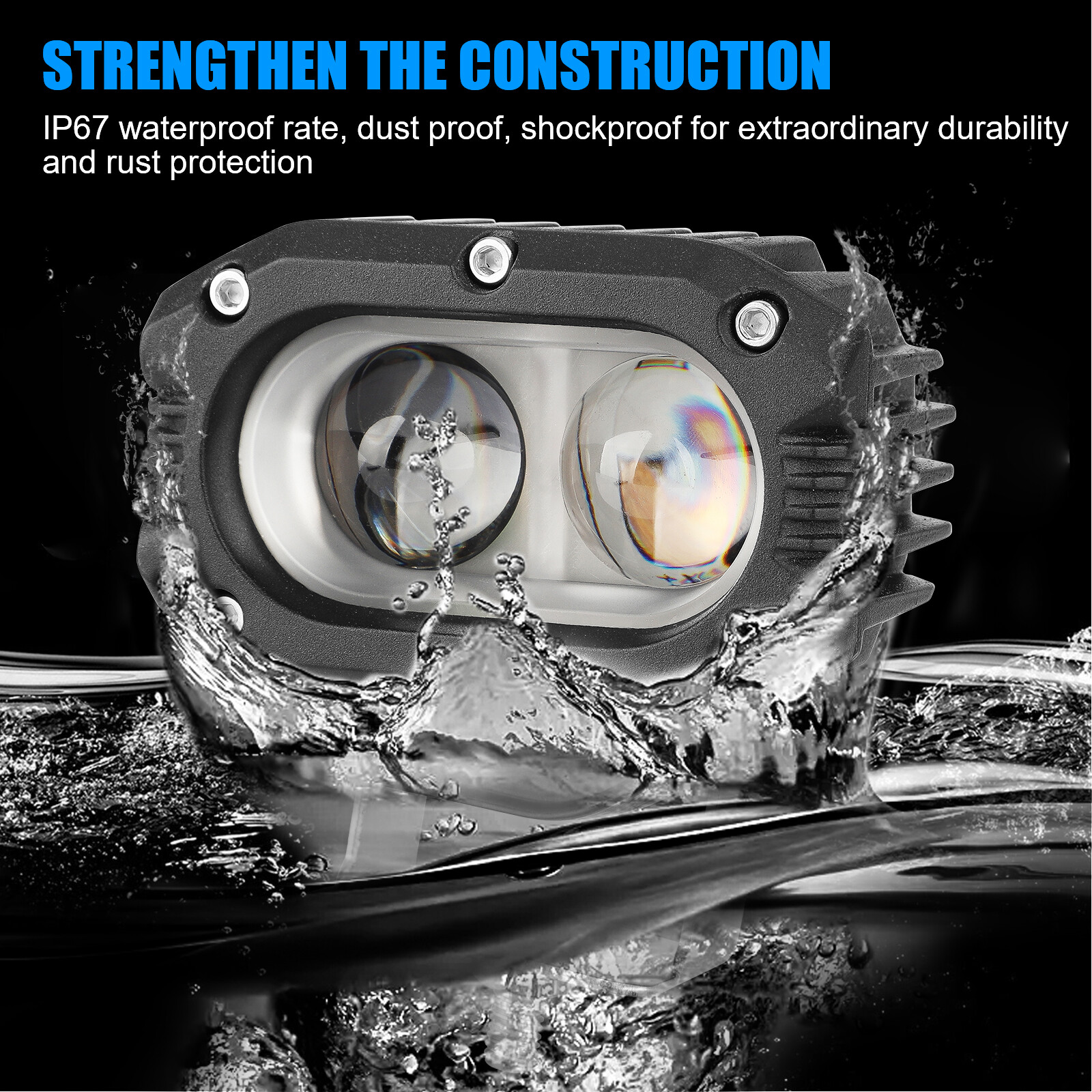 4inch 720W LED Work Light Car Spot Bar Off road Fog Lamp 4WD UTE ATV SUV Truck