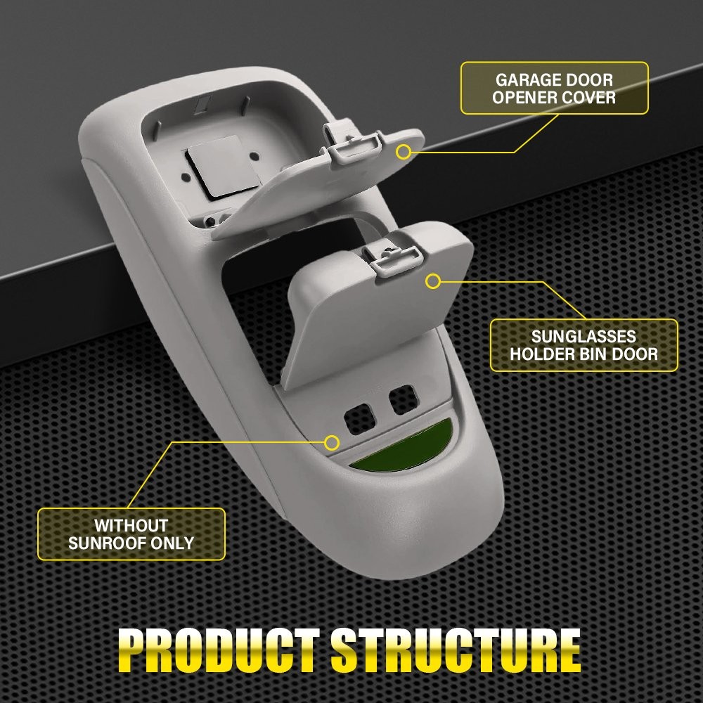 1-6X Overhead Console Gray For Ford F250 F350 F450 F550 2002-2004 Easy Install