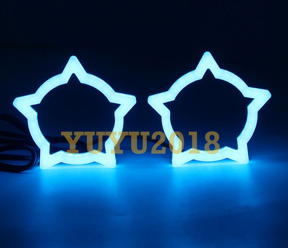 Dream color Star halo Flow Chasing RGB Turn Signal DRL bluetooth angel eye lamp