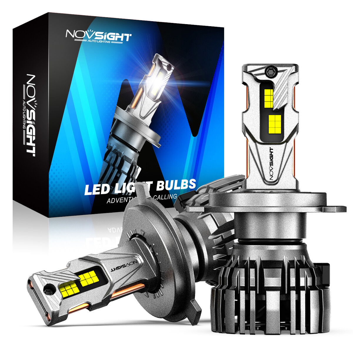 NOVSIGHT H4 H7 H11 9005 9006 LED Headlight Bulbs Hi/Low Beam 30000LM Bright Lamp