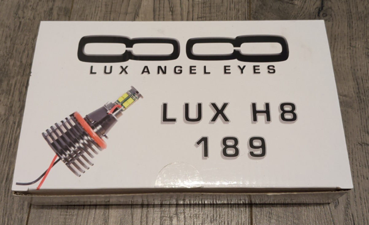BMW E90 E92 E93 LUX H8 189 LEDs Angel Eyes Pair Pure white 7000K white 3 series