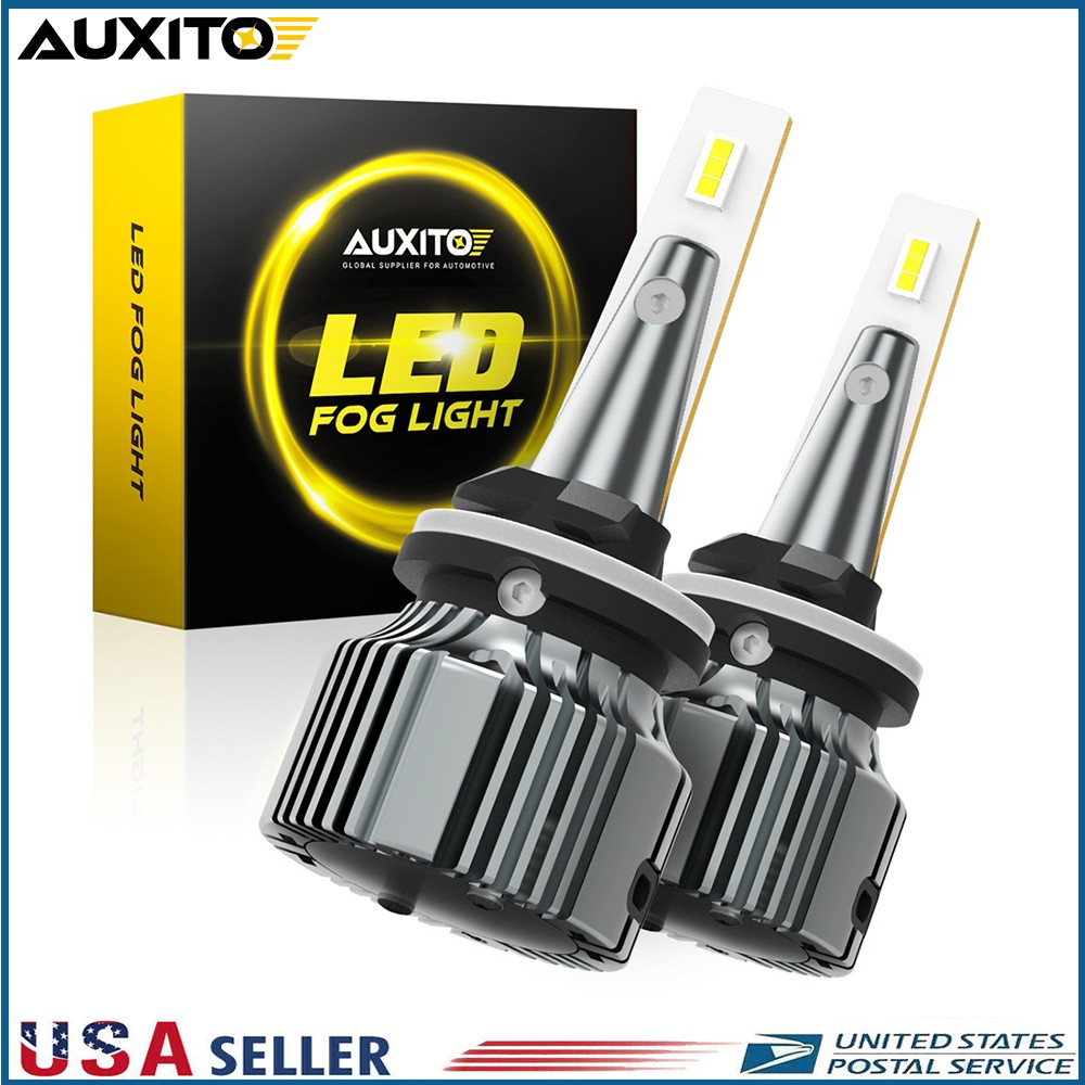 AUXITO H27W/2 881 White LED Fog Light Bulbs DRL Conversion Kit 6500K White N