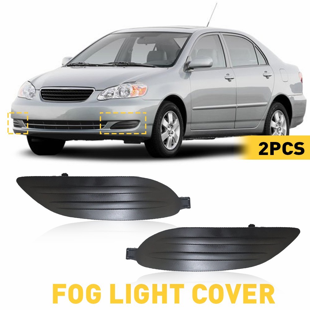 2PCS Bumper Lamps Light Fog Cover Insert 05-08 For Toyota Corolla Left + Right