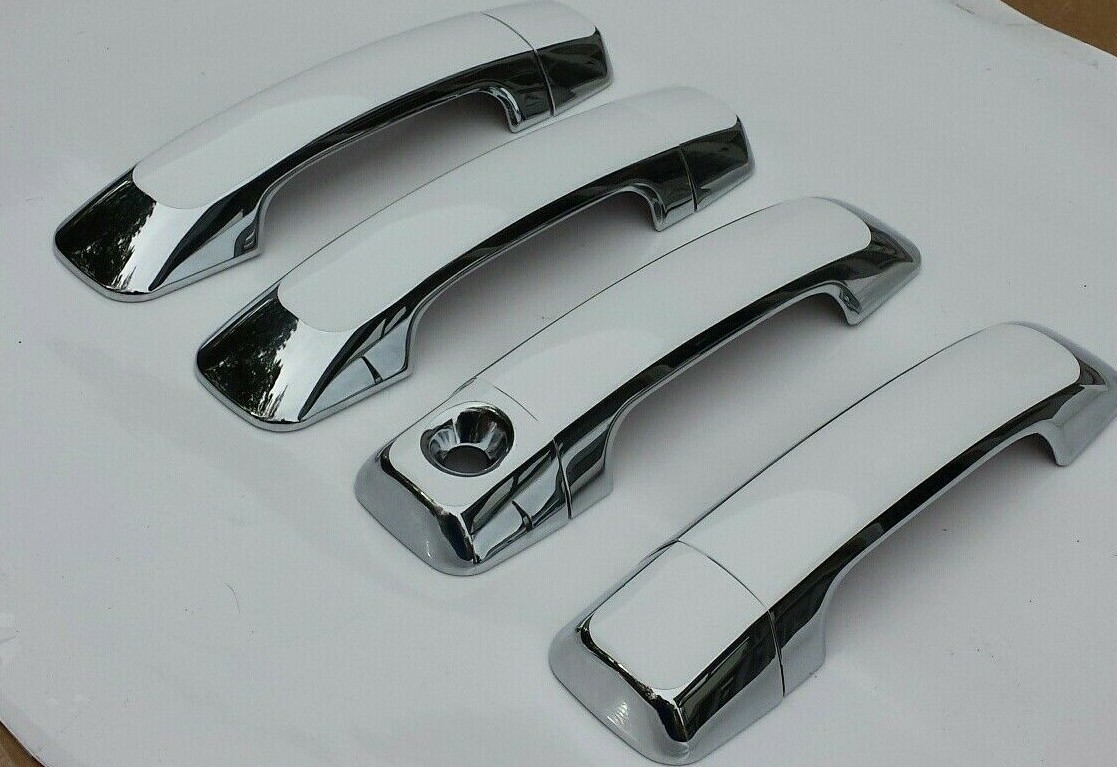 Custom Black OR Chrome Door Handle Covers 2007-2021 Toyota Tundra YOU PICK CLR