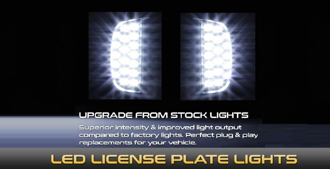 Rear License Plate LED Light Fit Chevrolet Silverado GMC Sierra 1500 2500 99-14