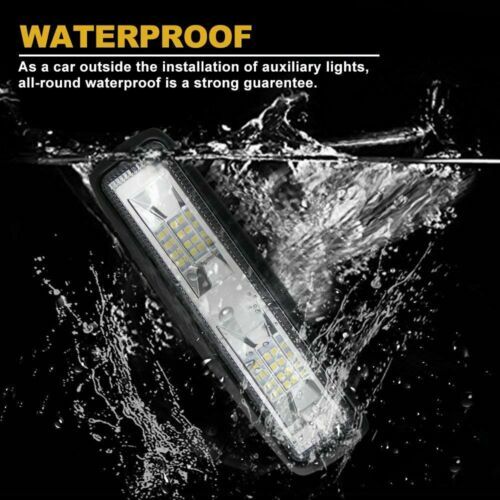 2X LED Work Lights 6 Inch 48W 12V Driving Strip Flood Beam light Bar SUV Offroad