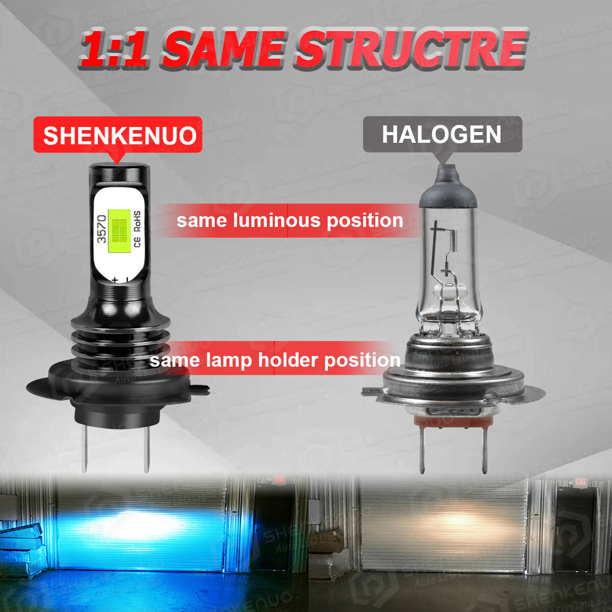 6Pcs LED Headlight High Low Beam Light + Fog Lights Bulbs Kit 8000K H7+H7+H11