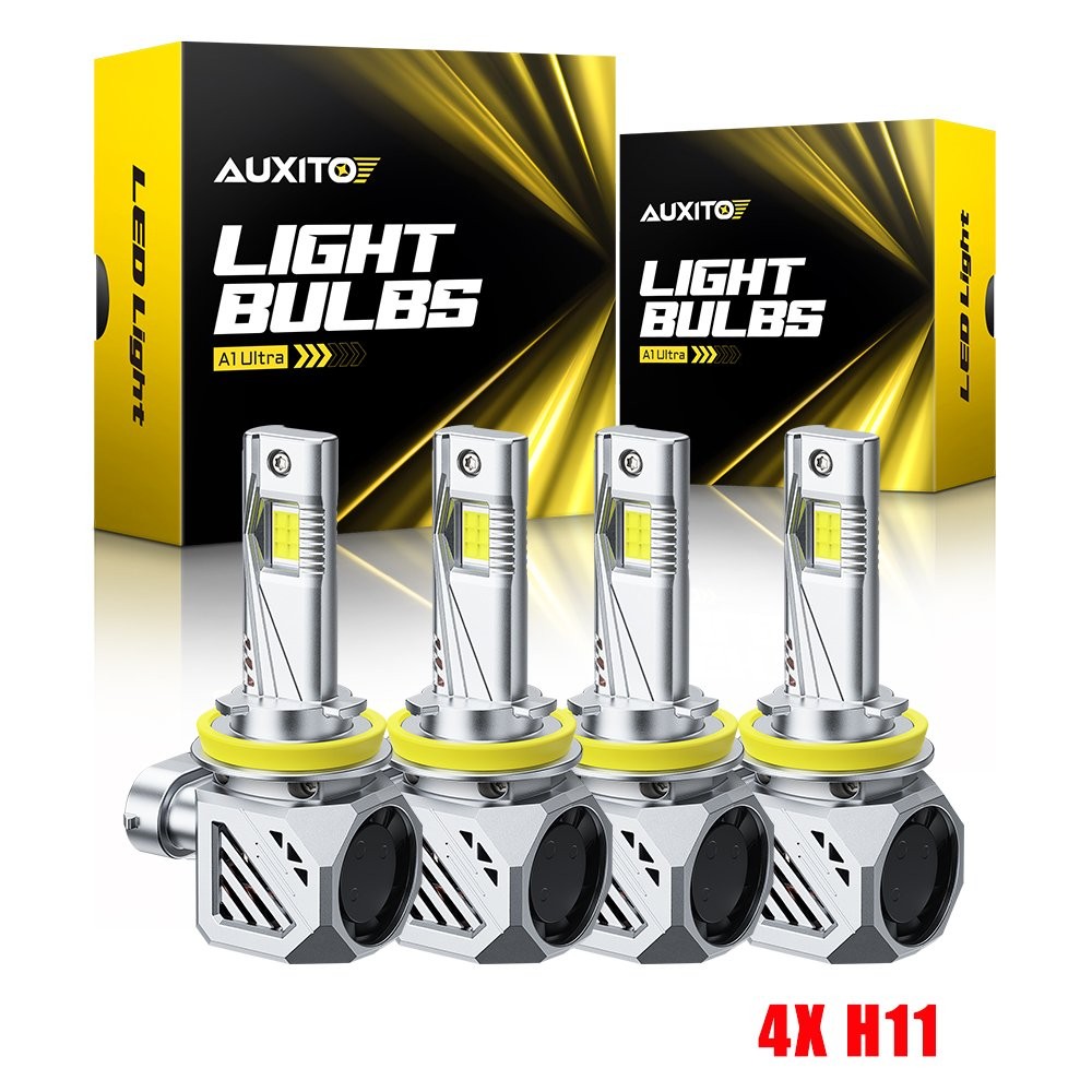 H11 H8 Combo4 LED Headlight Kit High Low Beam 96000LM 6500K White Upgrade 4-20X