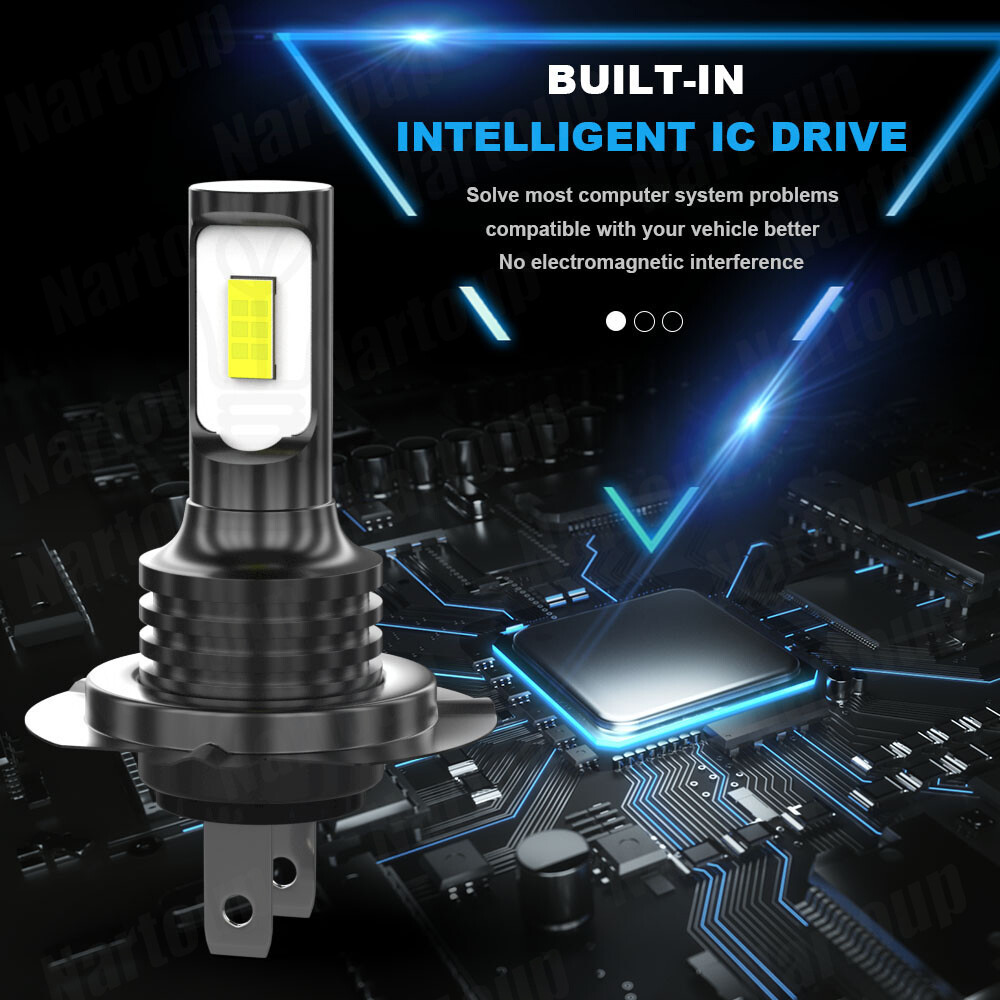 H7 LED Headlight Bulb Super Bright High Low Beam Conversion Kit 5Years Warranty