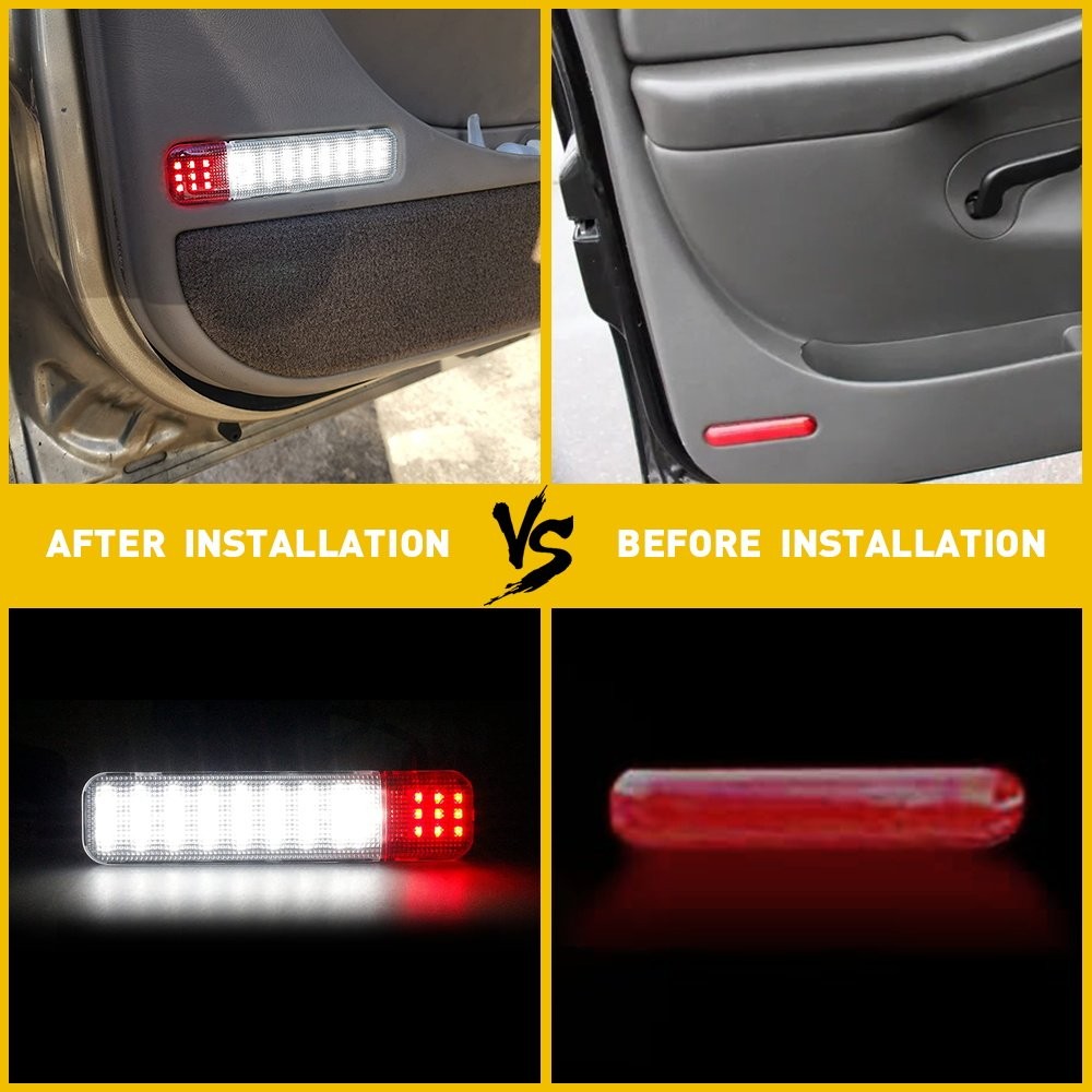 Fit Chevrolet GMC Cadillac Hummer Door Lights Car Left + Right Side Accessories