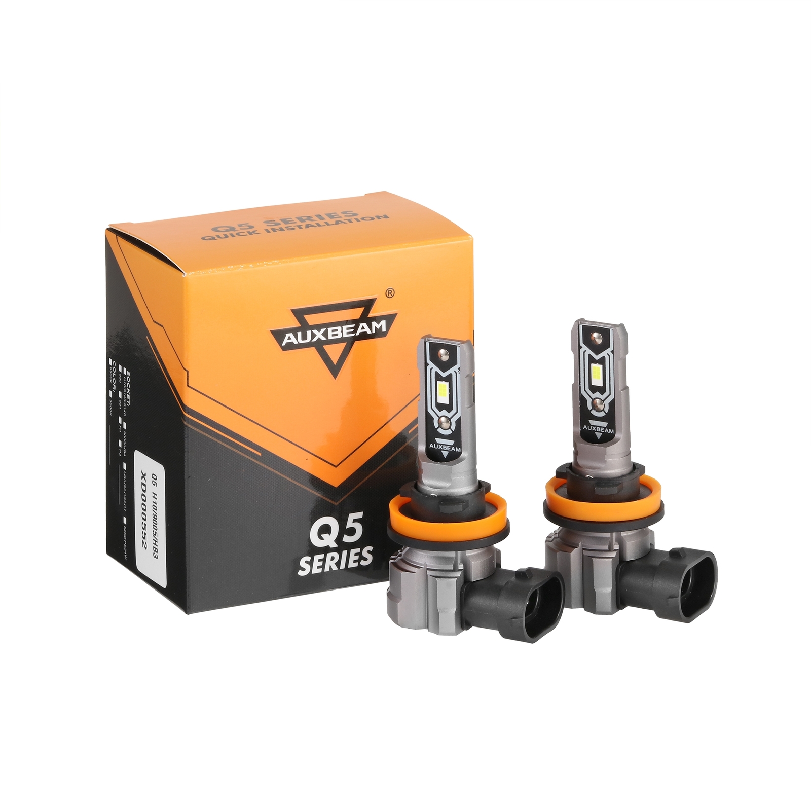AUXBEAM H7+H11+H11 LED Headlight High+Low+Fog Bulbs Combo 6500K Bright Lamps 6X