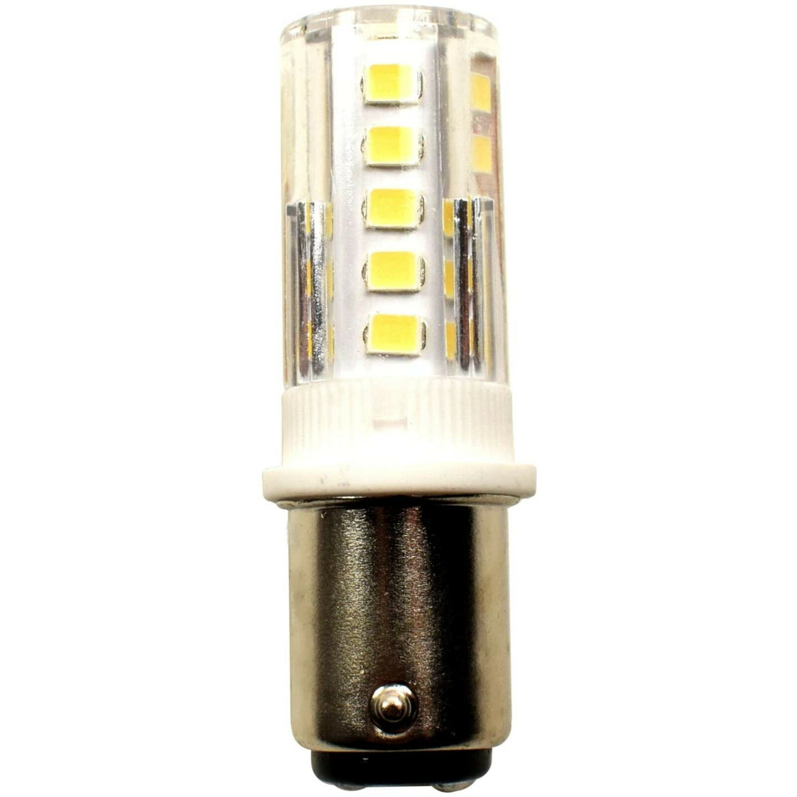 2-Pack HQRP 12V-24V DC BA15d Double Contact LED Bulb Replacement 1130 1176 1142