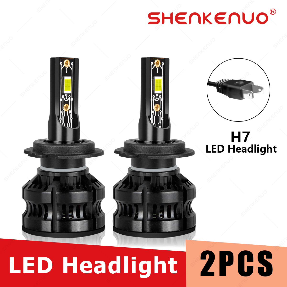 For Yamaha Super Tenere XTZ1200 2012-2017 – 2X H7 LED Headlights Bulbs 6000K YTL