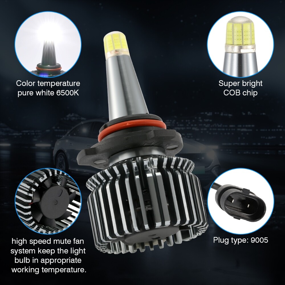 6-Sides 9005 LED Headlight Super Bright Bulbs Kit 330000LM HIGH/LOW Beam 6000K