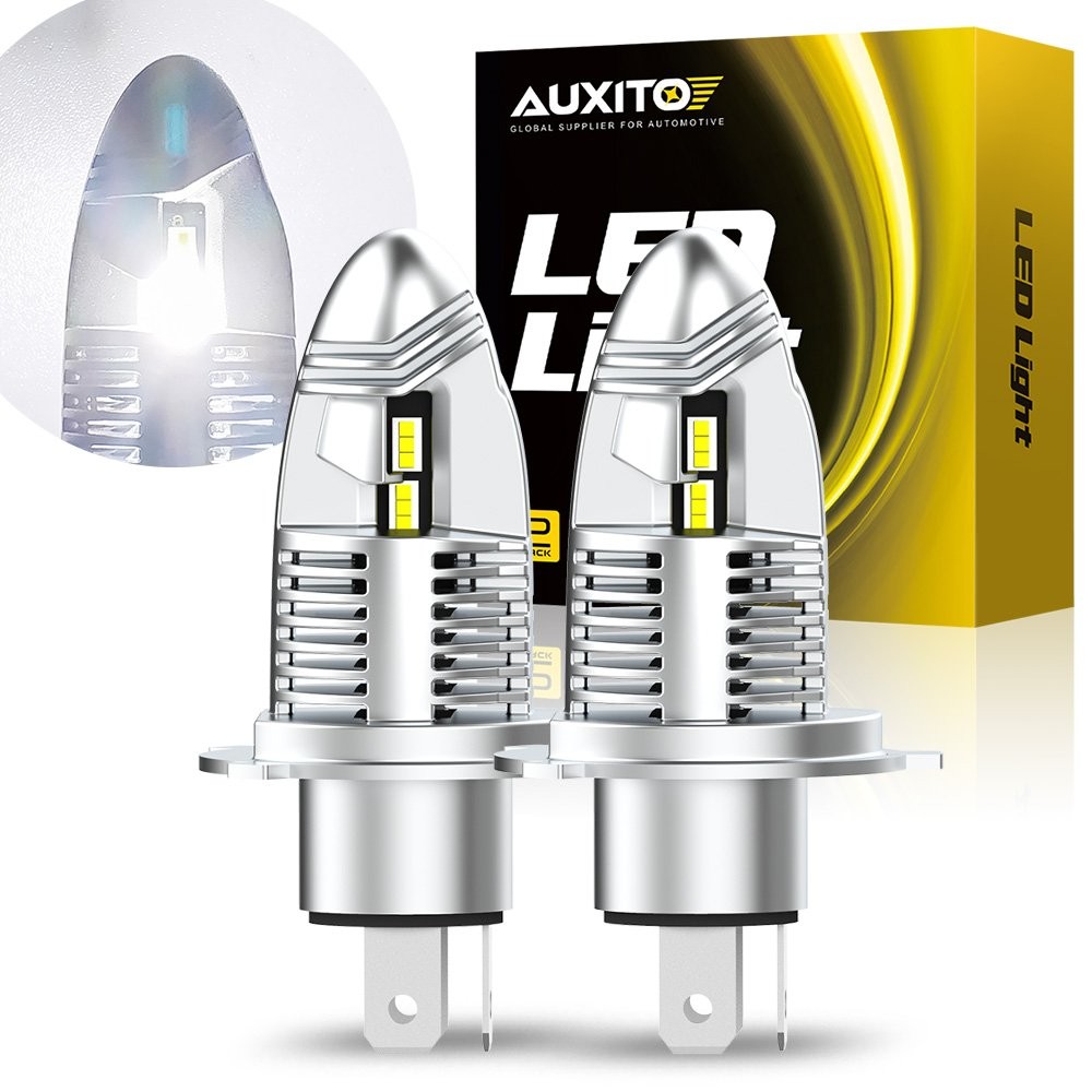 AUXITO H4 9003 Headlights LED Bulbs Conversion Kit 120W PURE White 6000K Bright