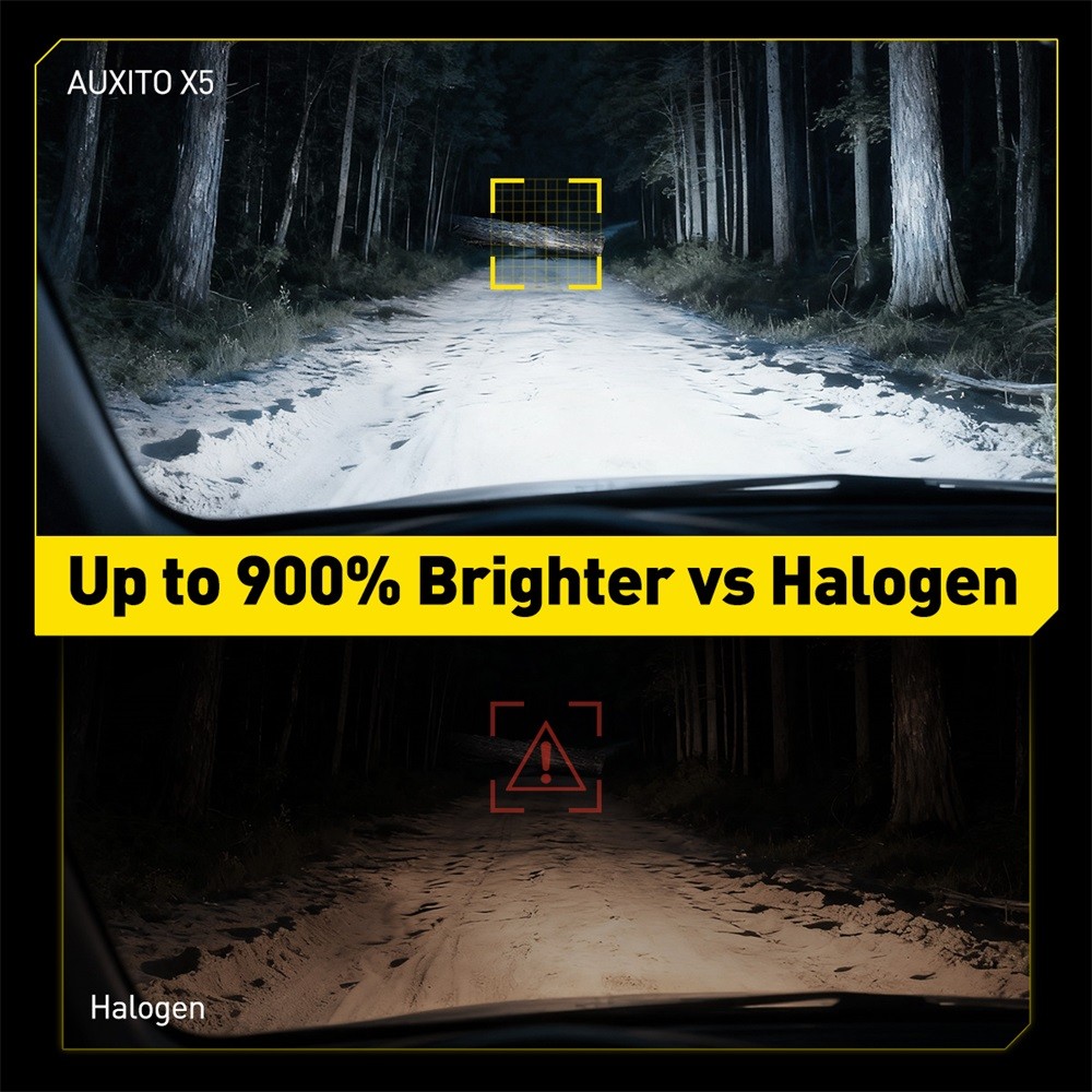 AUXITO 9005 HB3 LED Headlight Bulbs 6500K White 32000LM For Halogen Replace X5