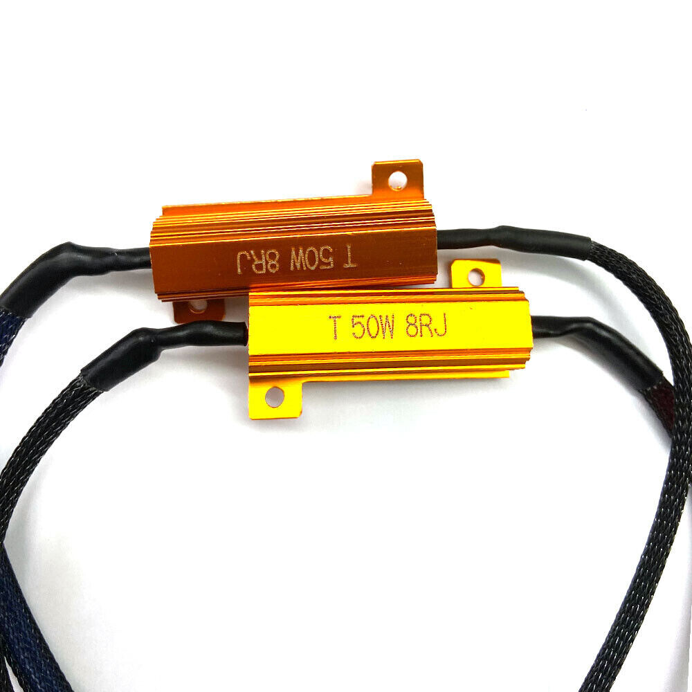 2PCS 2Tabs 3157 4157 LED Turn Signal Load Resistor Canbus Wiring Decoder