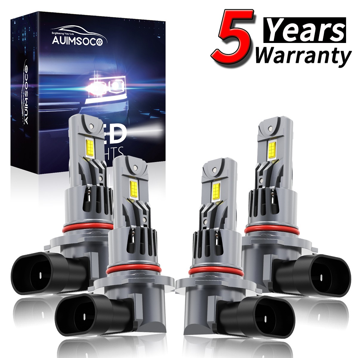 For Ford Explorer 2011-2015 LED Headlight Super Bright White Bulbs 72000LM 6500K