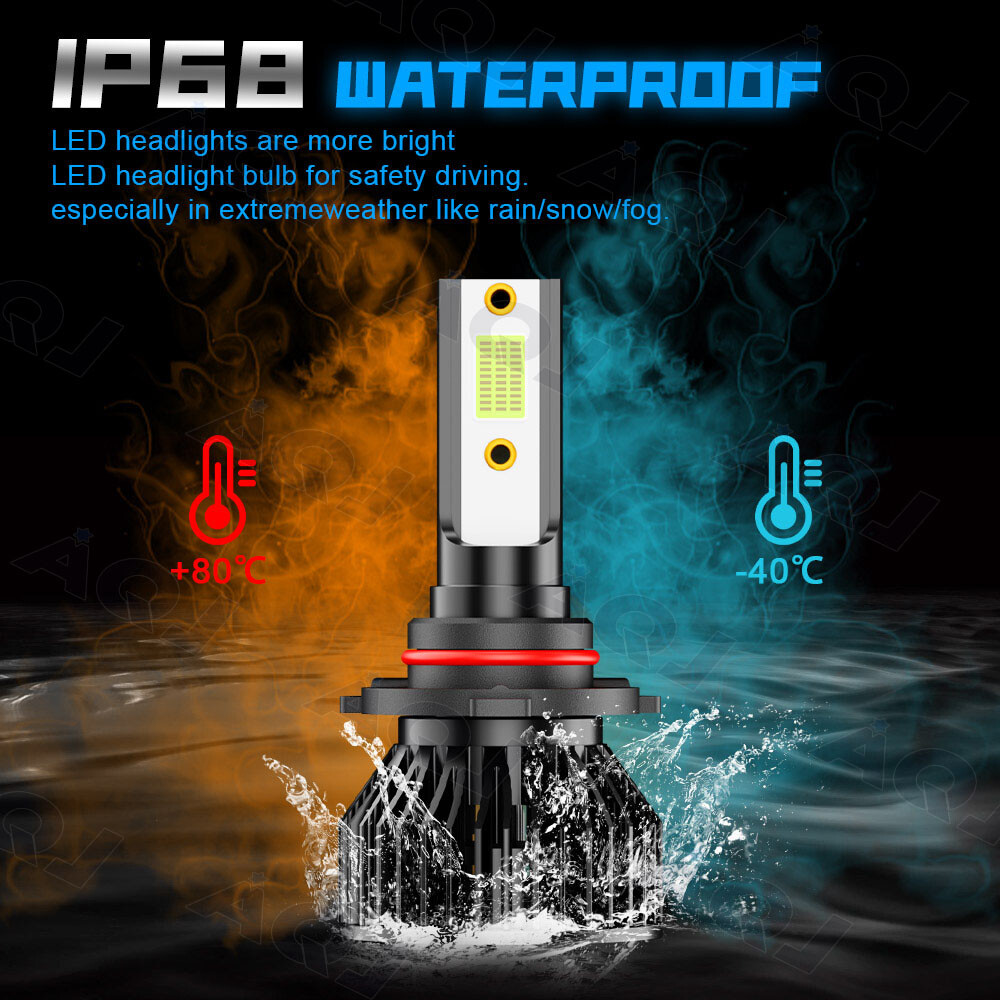 For Dodge Durango 2014-2015 4X Ice Blue LED Headlight+Fog Light Bulbs Combo Kit