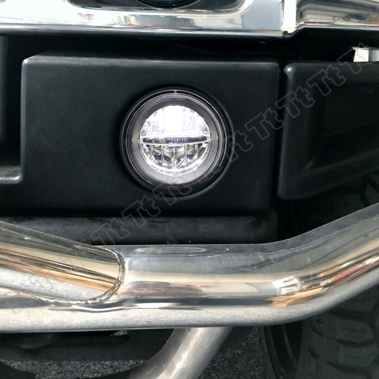 For 03-2009 Hummer H2 LED Halo Ring DRL Driving Fog Daytime Running Light Lamp A