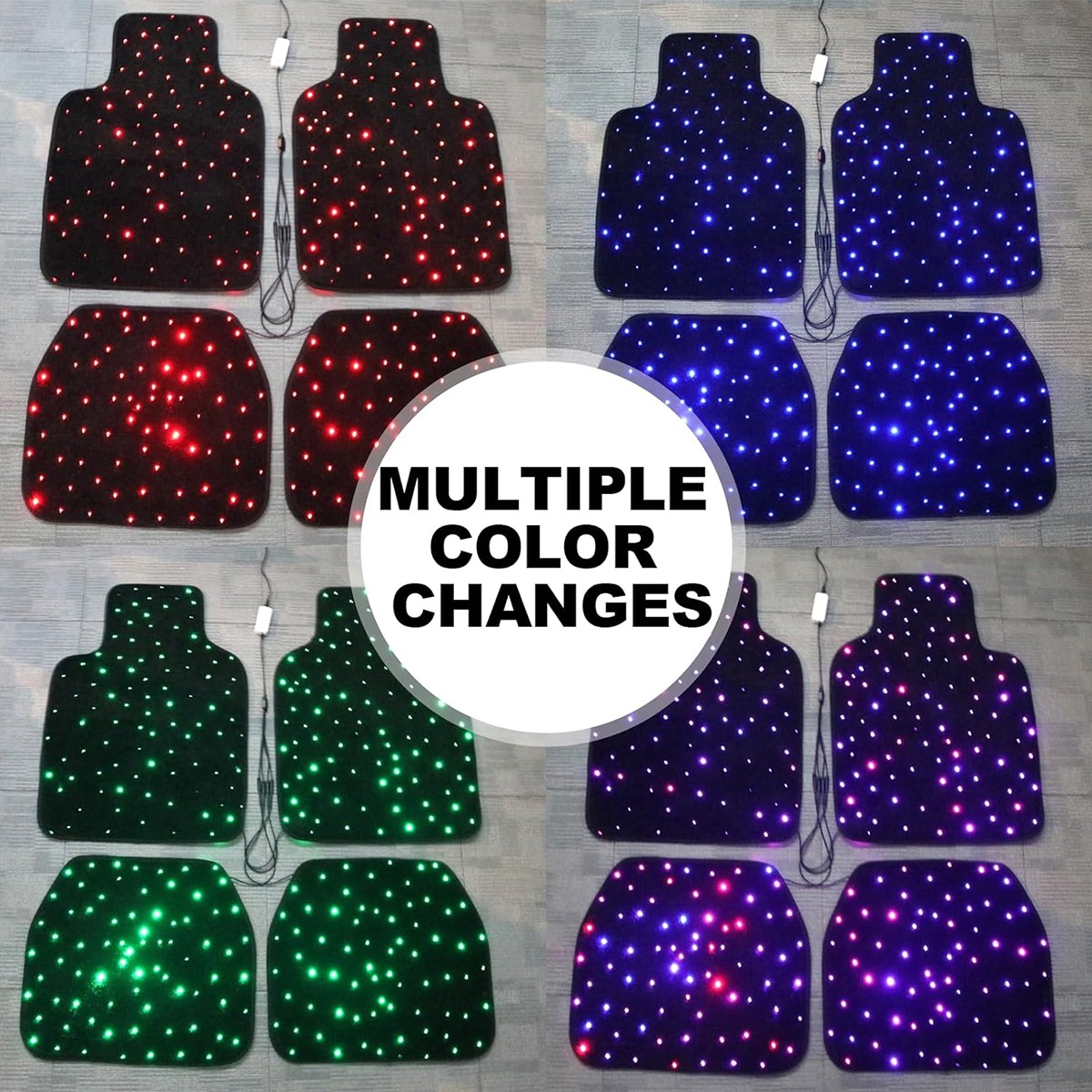 Starlight Car Floor Mats Starlight headliner kit+RGB Interior Ambient Lights