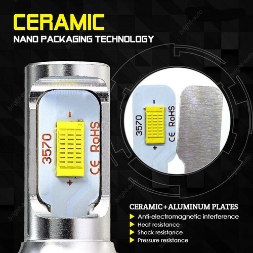 For BMW 328i xDrive 2009-2016 High Low Beam White Combo 4*H7 LED Headlight Bulbs