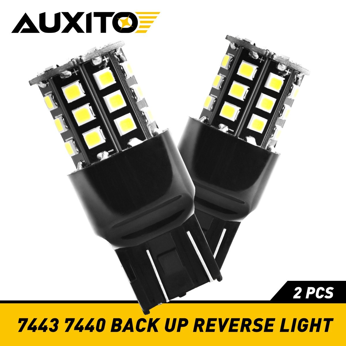 AUXITO 7443 7440 T20 7441 LED Bulbs Turn Signal Backup Reverse Light Lamp White
