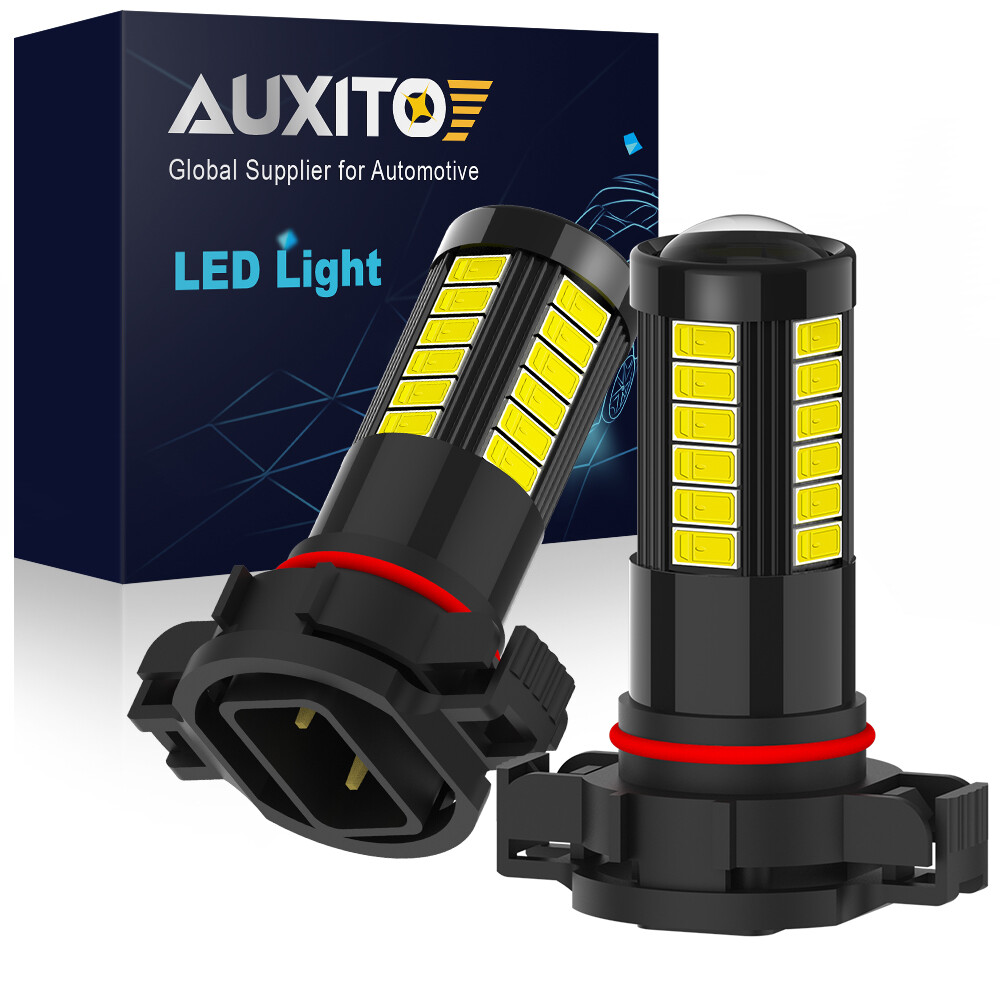 AUXITO H16 5202 2600LM Fog Light 6000K White High Power CSP LED Driving Bulb DRL