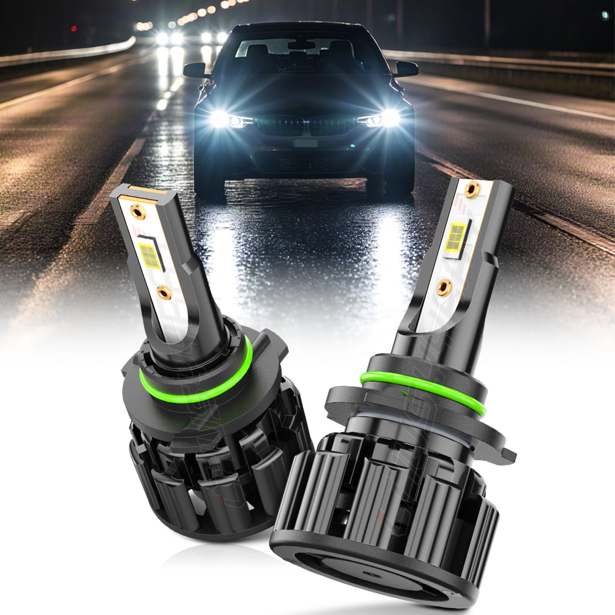 Chusyyray 80W 9006 HB4 LED Headlight Bulbs Low Beam Kits 6000K 8000LM Z3 Series