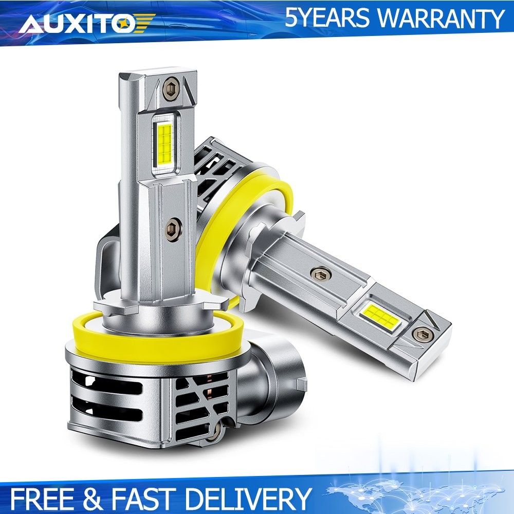 AUXITO H11 H8 LED Headlight Bulbs CANBUS High/Low Beam 6500K White 10000LM 2-20X