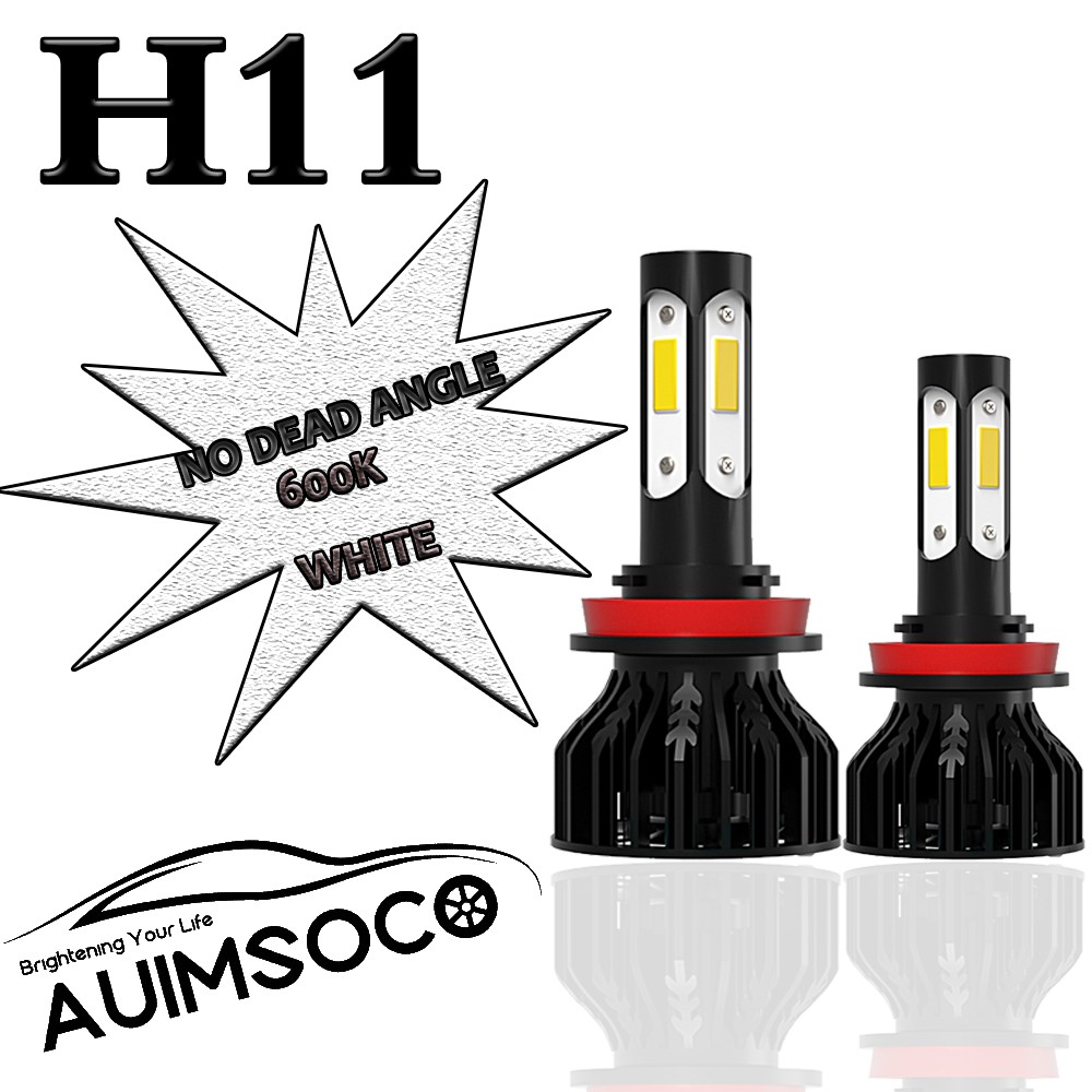 LED Headlight Bulbs 9005 H11 Hi/Lo & H11 Fog 6Pcs Combo 6000K 20000LM Set