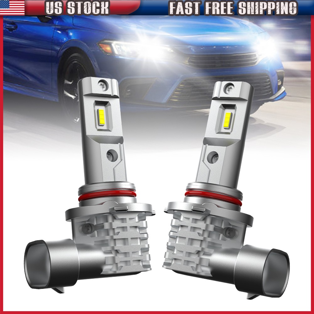 2X NEW Auxito CSP 9005 LED Headlight Plug Bulb and Play 6500K Cool Super Bright