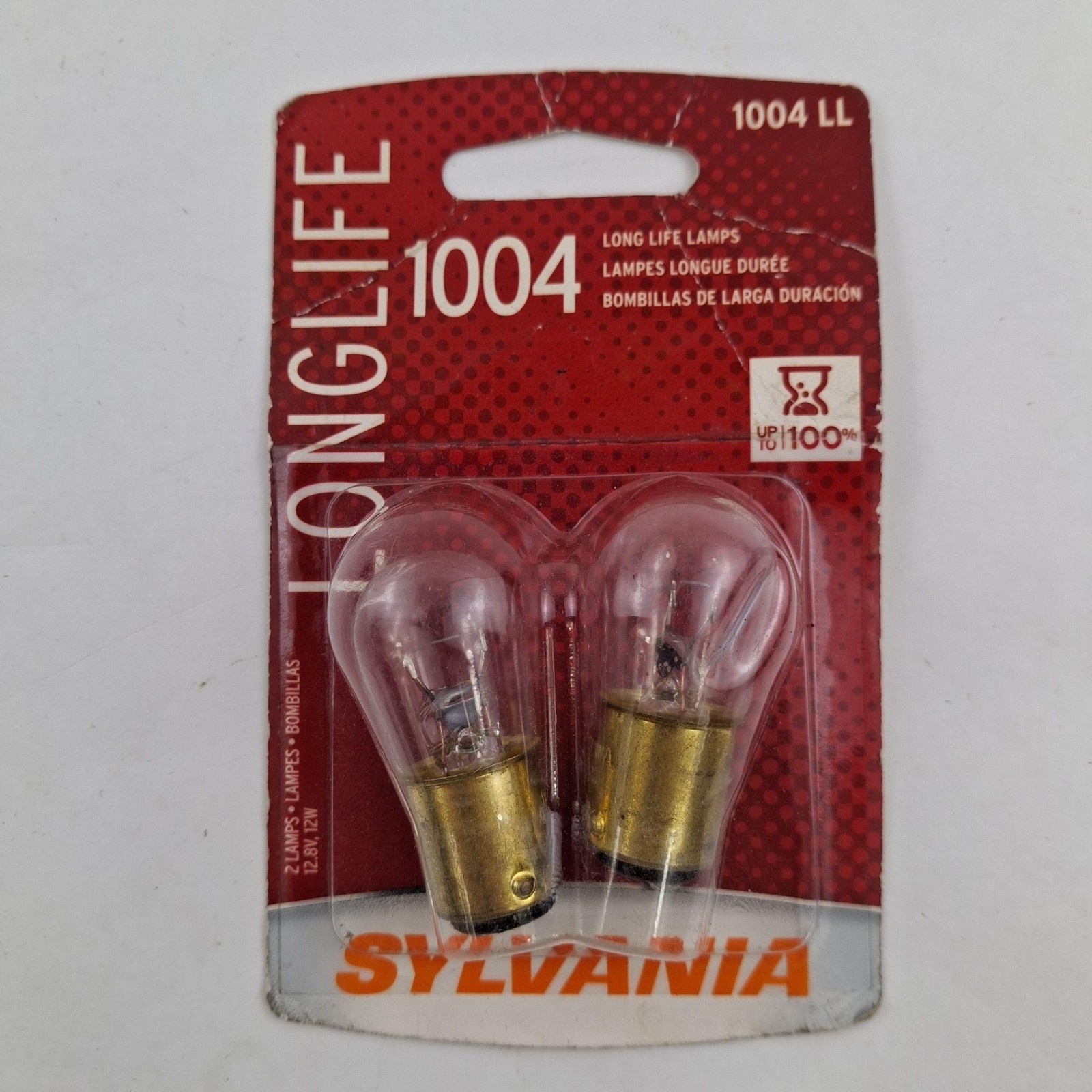 Sylvania Long Life 1004 LL Incandescent Auto Bulbs 2 Pack Warm White New Other