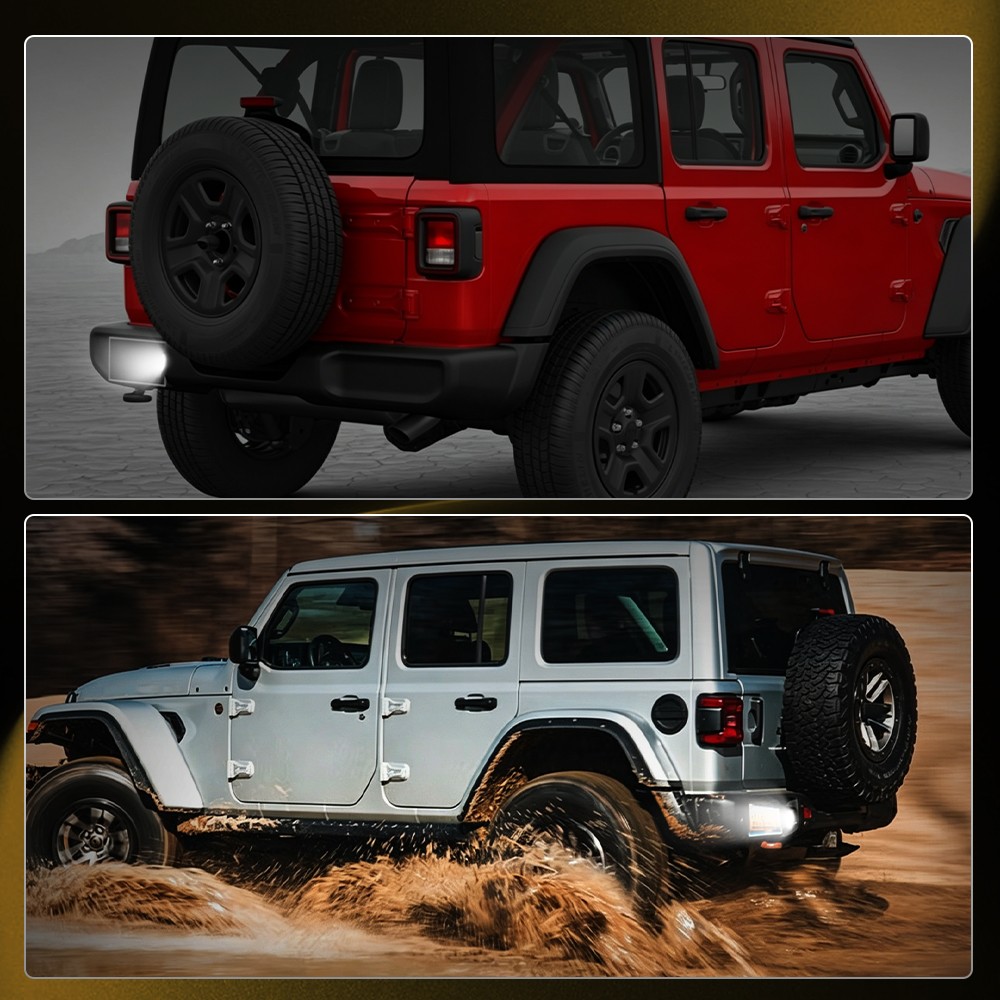Clear White LED License Plate Light Lamp For Jeep 2018 19 20-up Wrangler JL EPY