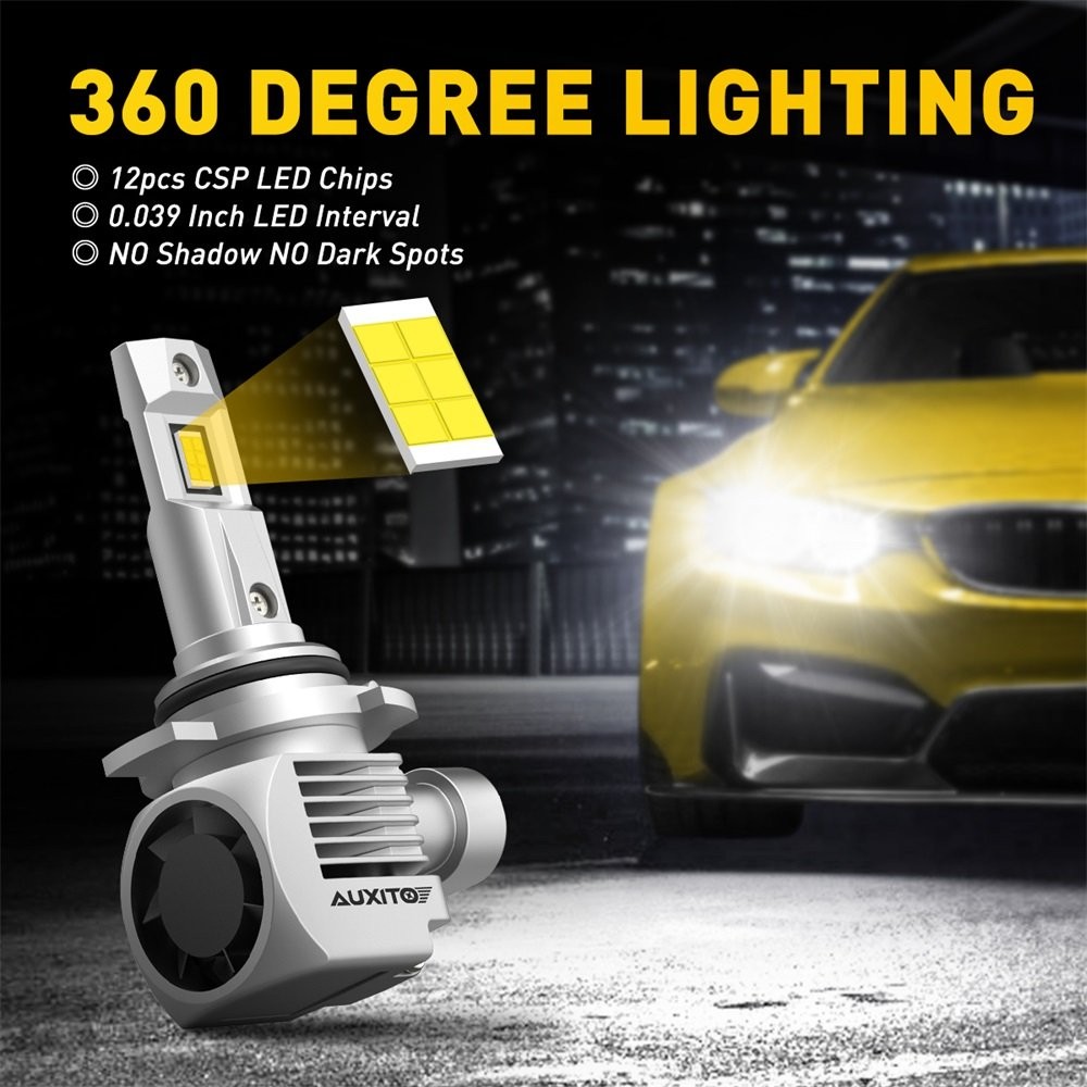 AUXITO LED Headlight Bulb High Low Beam Fog H11 H4 9005 9006 9007 H13 9004 H7