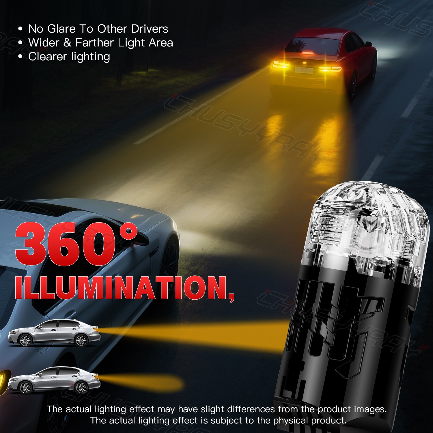 Front/Rear Turn Signal Light White 7443 LED Bulb For Honda Accord Civic 2x