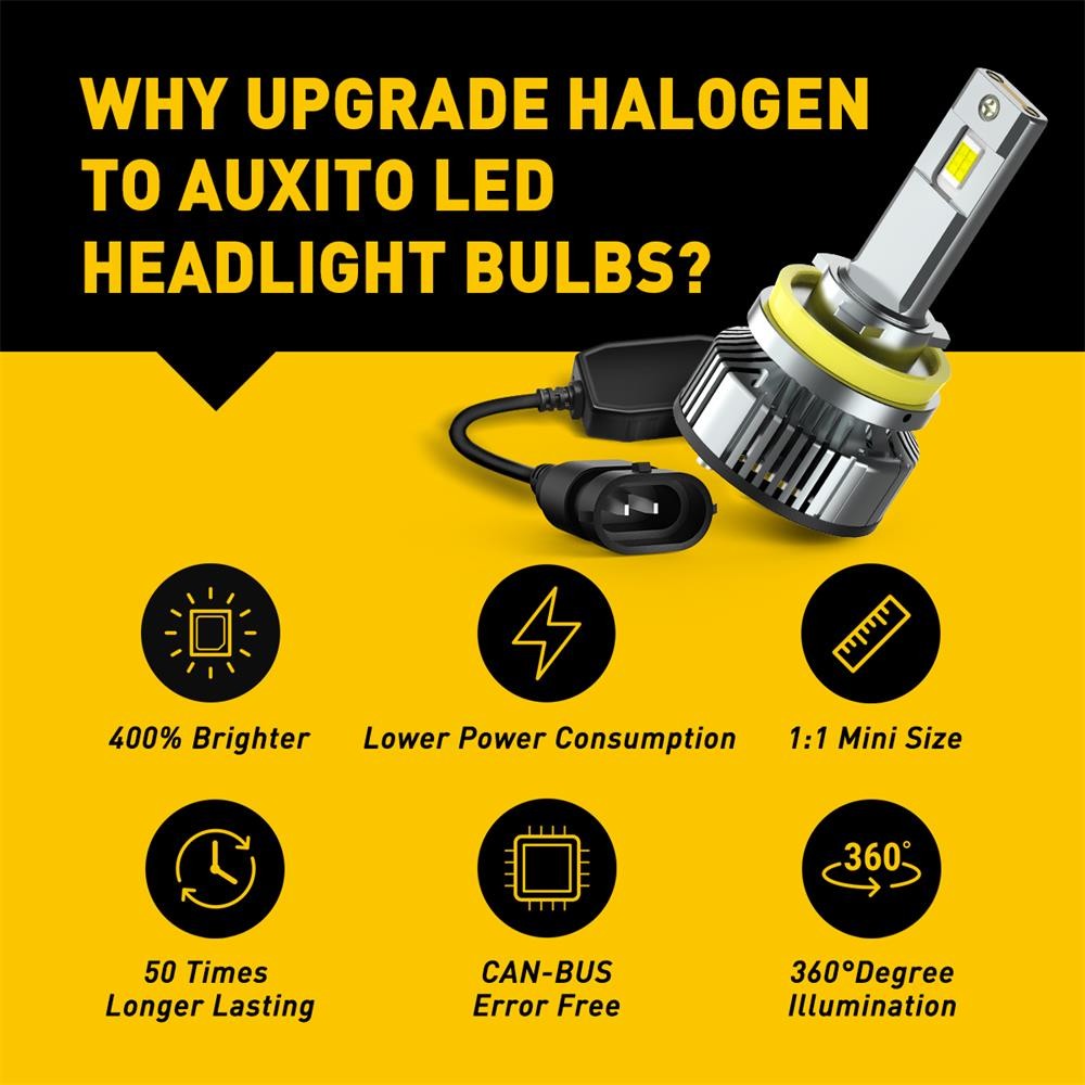 H11 H8 LED Headlights Bulb High Low Beam Light 100W Super Bright Canbus 2-20X