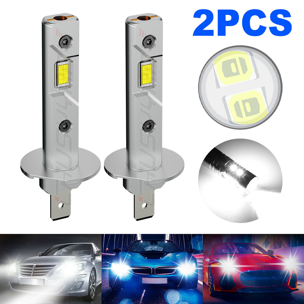 2Pcs NEW CSP LED Headlight Bulbs Super power combo For BMW E30 E34 E24 E36 E38