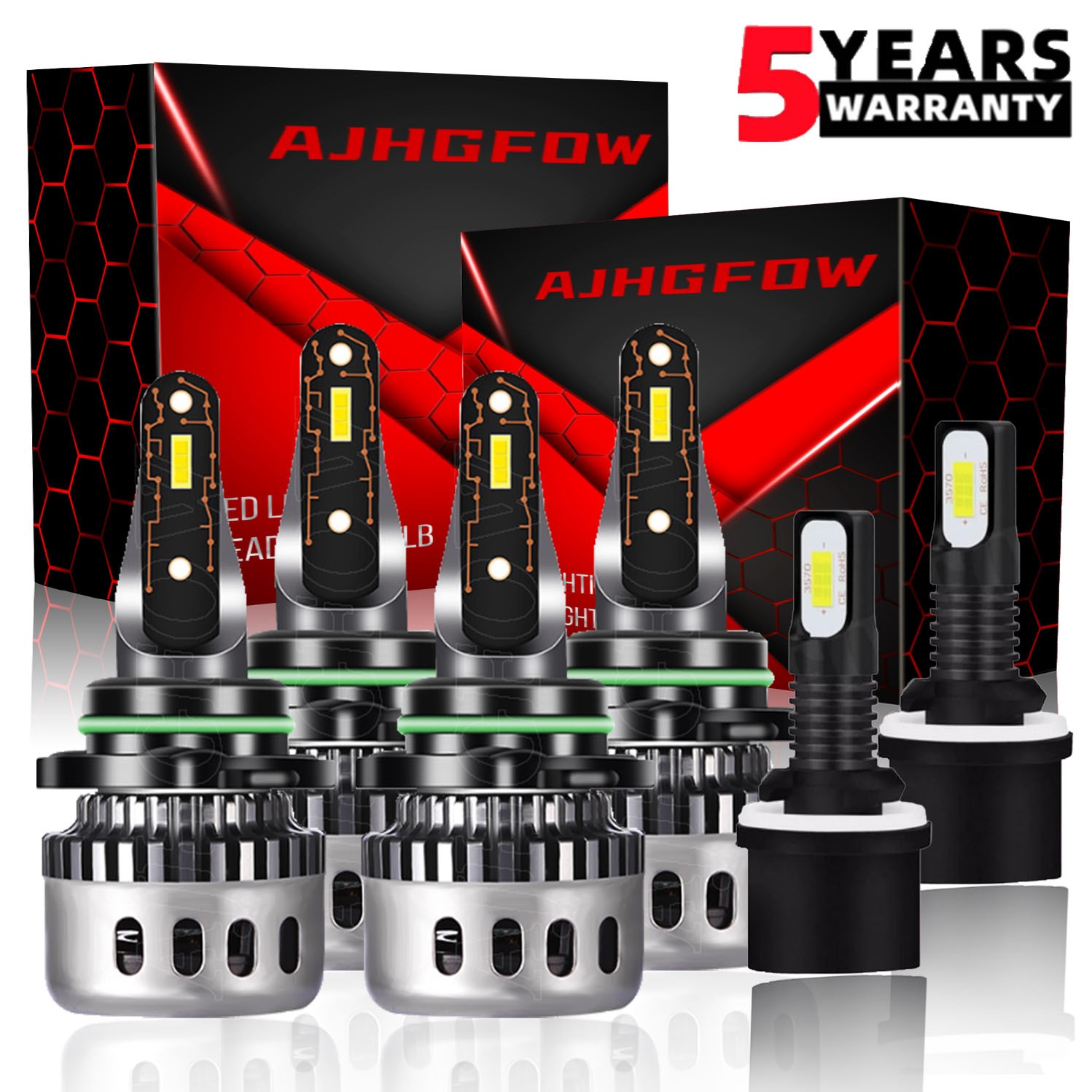 LED Headlights + Fog Lights Bulbs Kit For Chevy Silverado 1500 2500 1999-2002