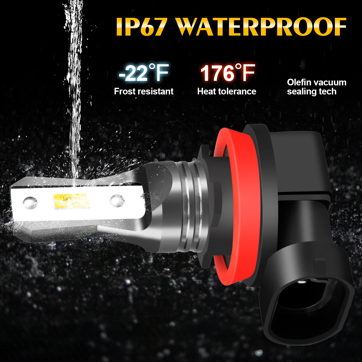 H7 H7 H11 Combo Mini LED Headlight High Low Beam fog Light 6000K Lamp Bulbs Kit