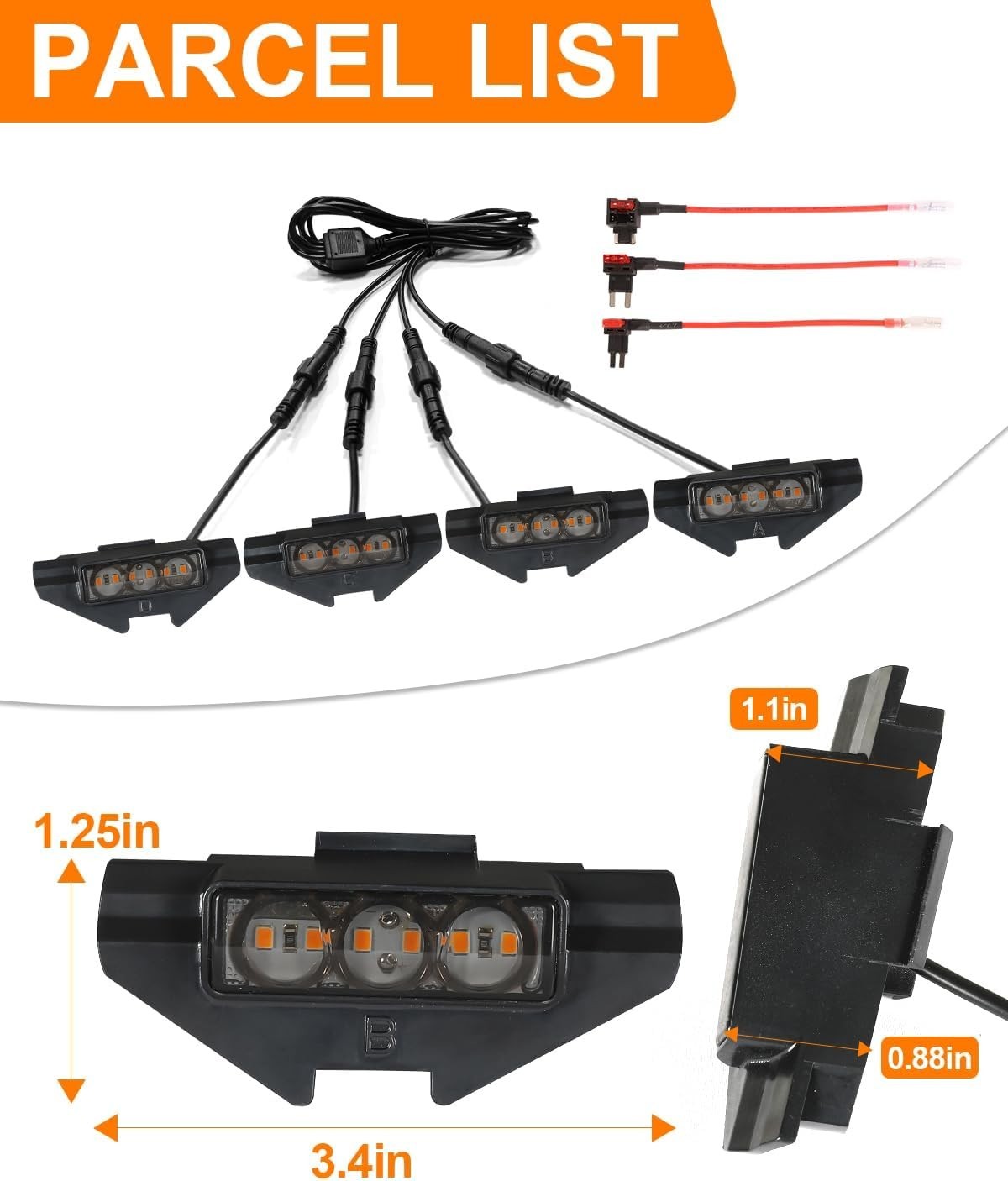 LED Front Grill Lights for Nissan Frontier 2022-2024 PRO 4X S SV SL Accessories
