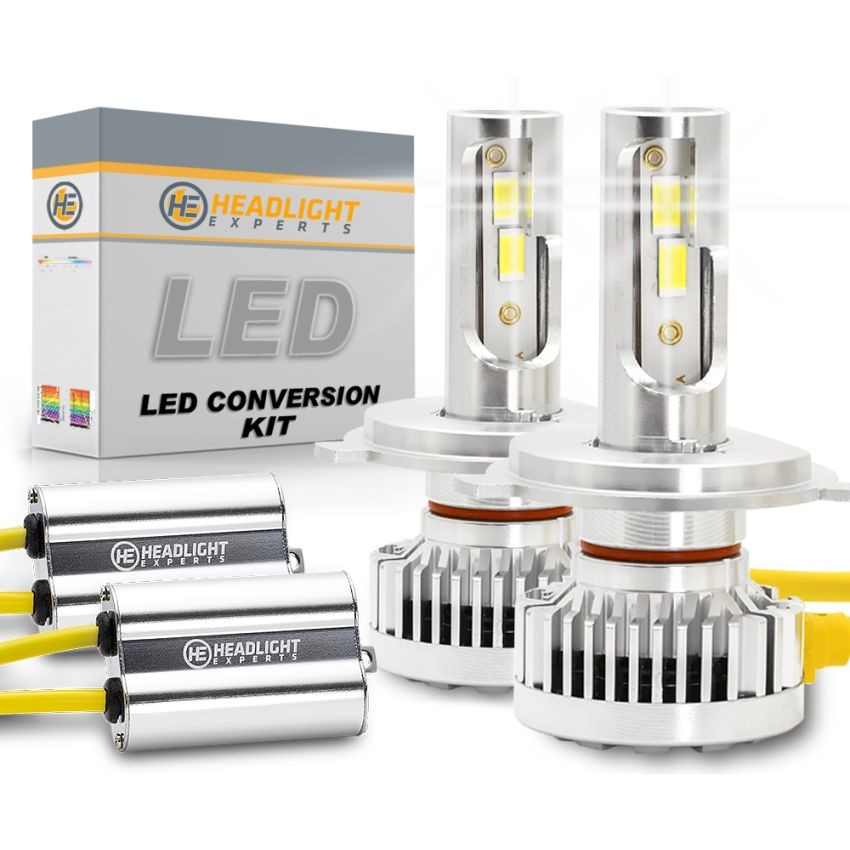 1985 Yamaha Motorcycle FJ1100 H4 LED Headlight Bulbs 20K Lumens Dual Beam Kit