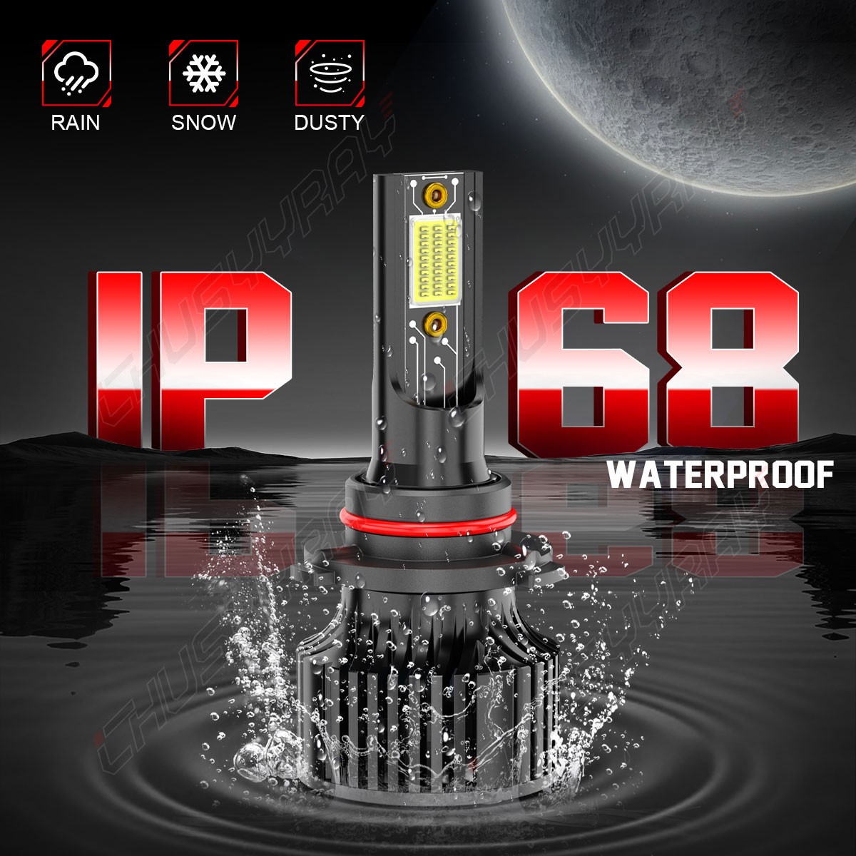 For Chevy Colorado 2015-2022 Combo 6Pcs LED Headlight High Low Fog Lights Bulbs