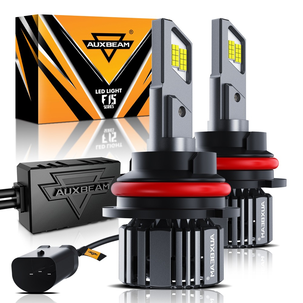 AUXBEAM For 99-04 Ford Mustang LED Headlight Bulbs Hi/Lo Beam Fog Light Bulbs