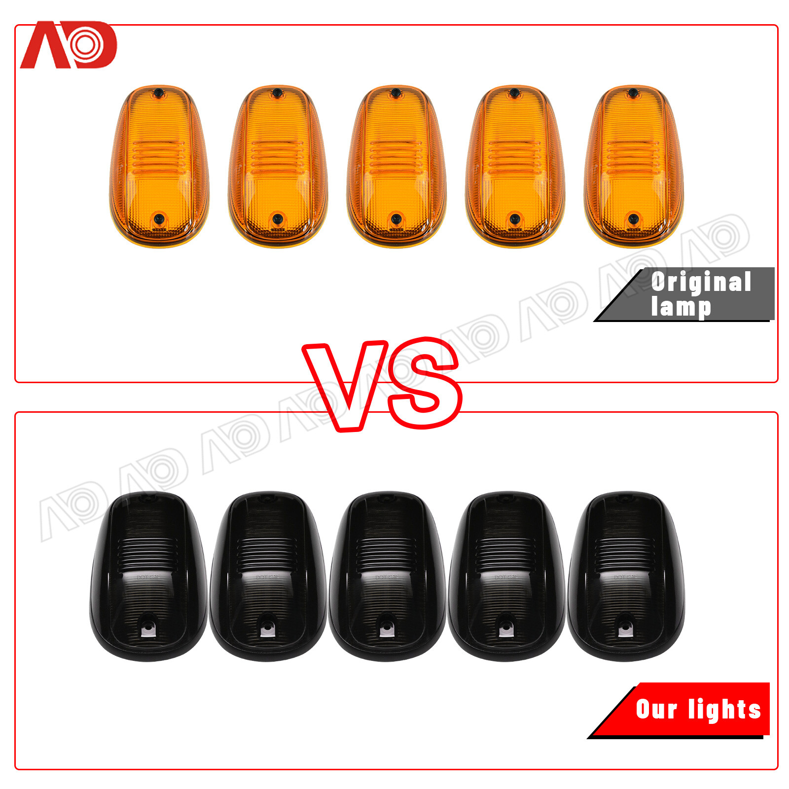 White LED Cab Roof Marker Running Light For Dodge Ram 1500 2500 3500 4500 5500